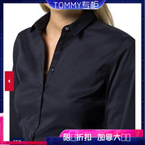 Event New Canada Direct Mail Tommy Lady Solid Chest Line Long Sleeve Pure Cotton Shirt Special Cabinet