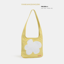 Impression Customized new large capacity portable sails cloth bag mesh red ruffly and young homecoming bags spring and summer flowers 100 hitchhiking students