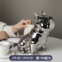 Nordic luxury living room decorations ornaments tissue box home accessories coffee table drawing box creative method dog fighting decoration