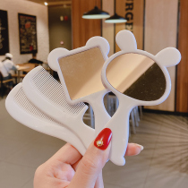Child Hair Clip Headwear Cute Korean Version Mirror Comb Kit Princess Baby Card Clip Portable Cartoon Mirror