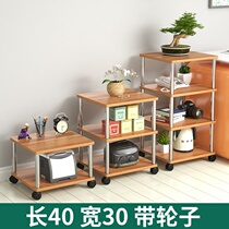 Custom rack shelve small band wheel movable multilayer frame wood frame multipurpose frame printer rack kitchen storage rack