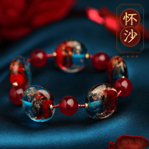 Phoenix Nirvana bracelet female niche design best friend hand decoration Crystal ethnic style retro Sands glass high-grade hand string