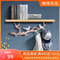 Nordic style antler adhesive hook entry key wall rack creative porch wall storage decoration hanger