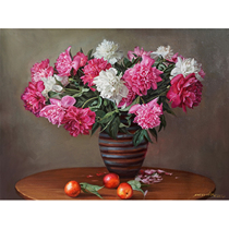 Xue Shoubin < Flower Quiet Things > Realistic Cloth Surface Oil Painting Living Room Bedroom Decoration Painting Collection Pure Hand Painting