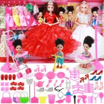 Dolla Barbie Doll Set Girl Toy Oversized Princess Dream Mansion Gift Box Single Dressup