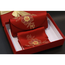 Pure Handmade Embroidery Genuine Silk Suit < Good Luck Peach Blossom > Warm Gift
