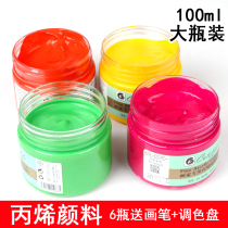 100ml acrylic pigment Children Diy hand painted wall painting waterproof non-fading clothes shoes painting graffiti painting material
