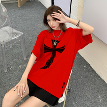 SoulSense pixel cross high street T-shirt Ren Yinpeng with cross round neck couple short sleeve t-shirt