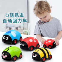 A two-way car that will move forward and reverse fall-resistant inertial car baby boy pullback mini car childrens toy