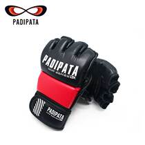 PADIPATA ADULT HALF FINGER GLOVES MMA FIGHTING BOXING GLOVES Fight SANDA GLOVES UFC SPLIT FINGER Muay Thai