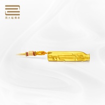 (customize the deposit) Zhou Dafu pass on the classic inheritance Rong Hua Fugui Rich Pig Swing Piece Gold Pendulum F221606