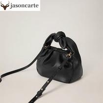 Niche new fashion bag satchel bow oblique bag women 2020 design pleated hand ins gentle