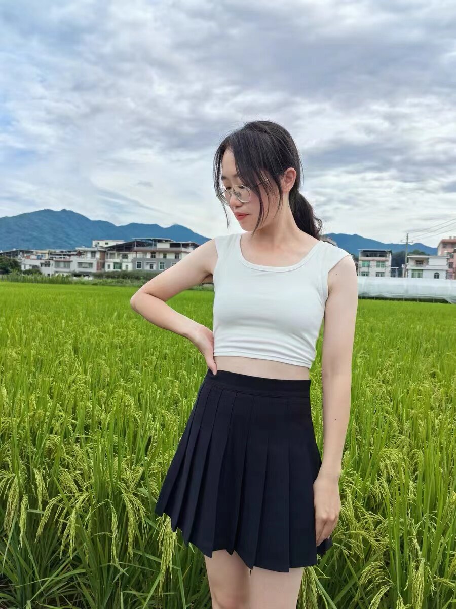 俏卡萱灰色高腰百褶裙A字短裙显瘦遮肉高个子专属显高版型 JK风百搭减龄