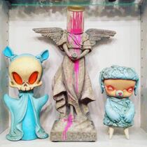 SOLD OUT BANKSY BUCKET ON HEAD PAINT ANGELS