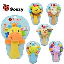 Baby hand-cranked stick Multifunctional animal soothing BB stick Baby grip toy Cartoon shape cute hand-cranked bell