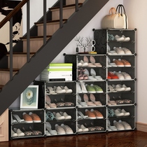 Locker finishing Bevel storage home multifunctional stepped special-shaped shoe cabinet under cabinet stairs