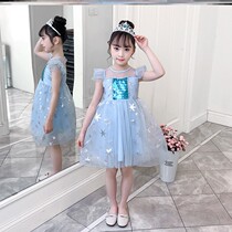 Girls Skirt Summer Thin Western Style 6 7 8 10 Ten Years Fashion Summer Dress Fresh Childrens Wear 2020 Summer