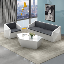 Office Alien sofa Business room Guest Hall Grilled Lacquer Office Sofa Reception Talks Sofa Tea Table Combo Sofa