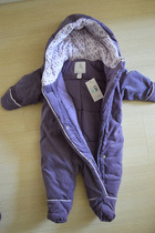 obaibi French original single infant climbing clothing winter baby one-piece windproof and cold-proof outdoor clothing romper