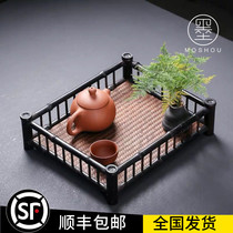 Mo Shou Zizhu storage rack teapot tea cup dry bubble plate pot bearing Japanese tea set accessories a variety of optional