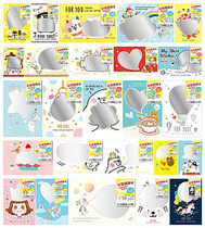 Fun Wishing Card SEASON to give friends lovers lovers blessings cards primary and secondary school students kindergarten childrens wishes scratch cards Taiwan popular creative opening stationery cards