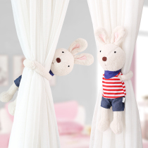 Cartoon cute rabbit magnet curtain buckle strap non-perforated curtain clip childrens room curtain tie creative Korean cute