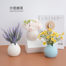 Simulation flower decoration Bedside table Refrigerator top living room air conditioning decoration flower fake flower pot planting decoration creative and fresh