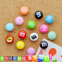 13 colors random 10 grains of resin M Bean Press nail I color nail creative Cork Big Head push nail can nail wall nail