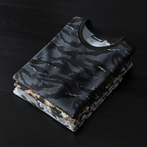  Foreign trade export tail single camouflage sweater mens trend round neck spring and autumn original single cut standard tide brand sports jacket top