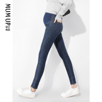 Pregnant womens high quality pregnant womens jeans Spring and Autumn wear bottom trousers autumn wear thin nine points small feet pencil pants autumn