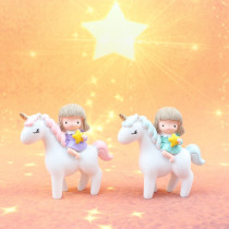 ins Wind creative girl heart Unicorn Princess baking cake decoration girl birthday cake ornaments