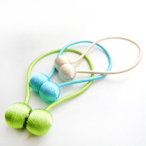 A pair of magnets Simple modern tied rope lacing Cute creative tied rope decorative curtain buckle Accessories Strap strap