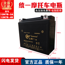 12N7B-3 battery 12V 7ah Qingqi Junchi GT125 wing QS125 unified thin motorcycle dry battery