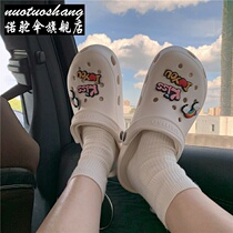 Cool Drag Women Summer New Fashion Nets Red Chic Tide Cartoon Cute Dongle Shoes Casual Non-slip Baotou Nurse Shoes