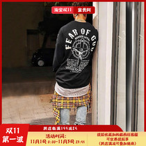FOG FEAR OF GOD Jesus Christmas limited Tide brand loose long sleeve bottom trend sports T-shirt male summer