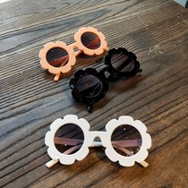 Baby boy boy girl baby sunglasses sunglasses fashion glasses 1-2-3-5-6-year-old girl toddler girl can tide