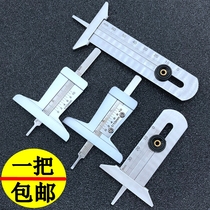 Tire ruler Tread ruler 0-30 Tire pattern depth measuring ruler Tire depth vernier caliper 0-50