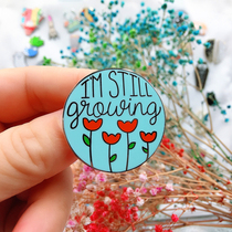 Im still a baby around metal love badge brooch cute Japanese pin cartoon female ins tide personality