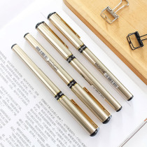 Metal Texture Signature Pen Ad Pen Set Done Middle Sex Pen High-end Plastic Water Pen Company Enterprise Custom Logo
