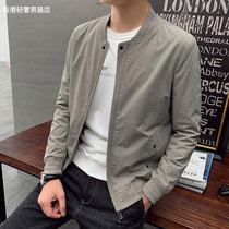 Jacket Mens Spring Autumn Season 2022 Thin models Han version Body Fashion Trends Handsome Young Men Loose Casual Stand-up Collar Jacket
