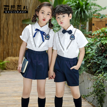 Kindergarten yuan fu primary and middle school students in British uniforms childrens costumes fit the costume Korean men suit summer