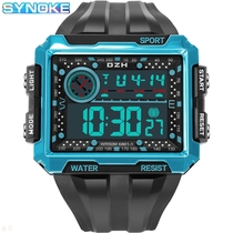 2021 New Pint Square Large Screen Display Sports Electronic Watch Men Night Light Waterproof Multifunction Outdoor Sports Watch