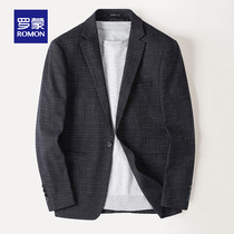 Romon suit mens spring and autumn Korean fashion mens suit casual jacket slim slim handsome casual jacket