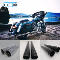 New Harley Road King modified exhaust pipe street gliding traveler CFR thick and low retro tail section fried street