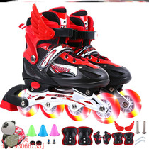 Music childrens skates full set of Austrian breathable adjustable size roller skates