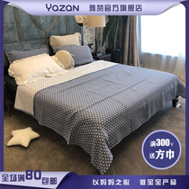 Yazan YAZAN pure cotton three-layer gauze Gauze Stars Blanket can be covered with functional blanket Pillow Towels Air Conditioning Summer summer quilt
