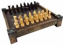Chess Medieval Crusades King Richard Group Antique Color Castle Tournament Competition