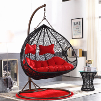 Hanging basket rattan chair Net red double hammock Indoor household rocking chair Balcony crane orchid cradle chair Outdoor swing hanging chair