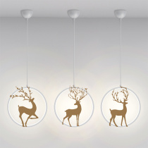  Nordic small chandelier Creative personality Fawn bedside Modern simple corridor light Aisle light Balcony bar restaurant light