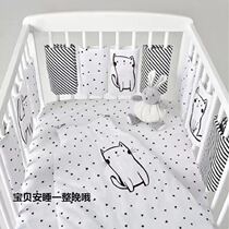 ins crib cotton bed around the split Velcro baby anti-collision strip simple and breathable four seasons available